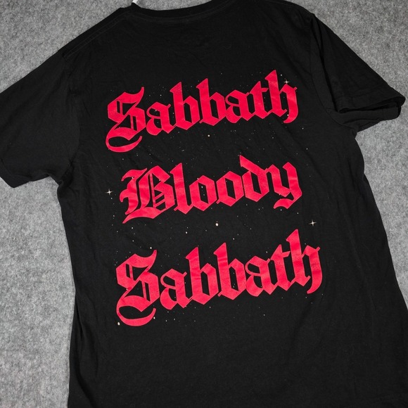 Black Sabbath Band Shirt Red Bloody Sabbath Graphic Tee Large 2020 Short Sleeve - Picture 4 of 7